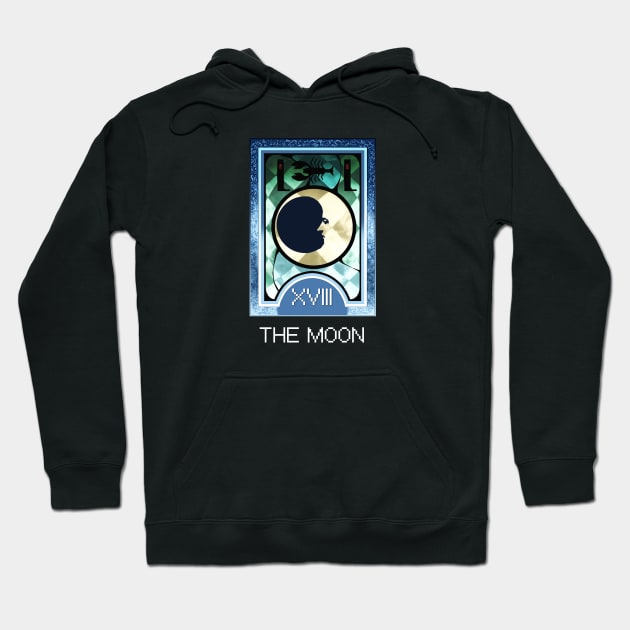 The Moon Arcana Tarot Card Hoodie by loveandlive